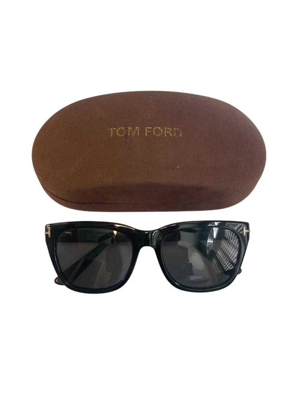Tom Ford Snowdon TF0237 01B Sunglasses Black 52-21-145 Italy w/ Case